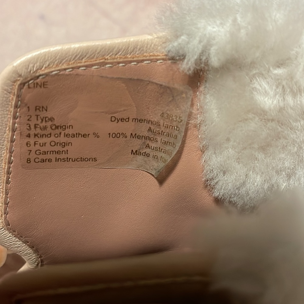 RED VALENTINO Nude Lace Up with Fur Leather Heels Boots/Booties - Picture 7 of 12